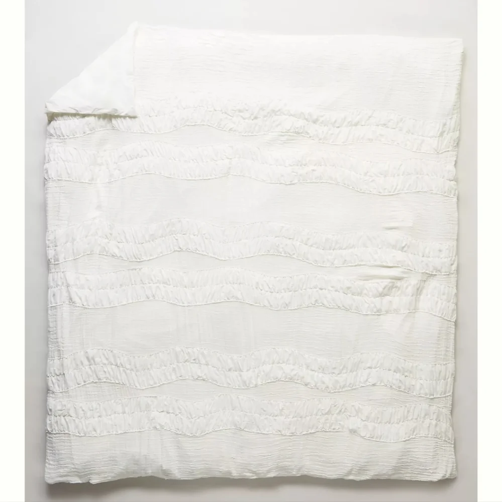 Anthropologie Toulouse Duvet Cover - white